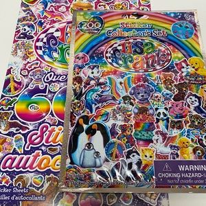 Lisa Frank Stickers and Sticker Collectors Set